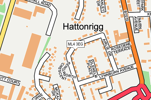 ML4 3EG map - OS OpenMap – Local (Ordnance Survey)