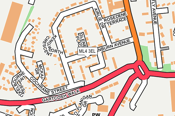 ML4 3EL map - OS OpenMap – Local (Ordnance Survey)