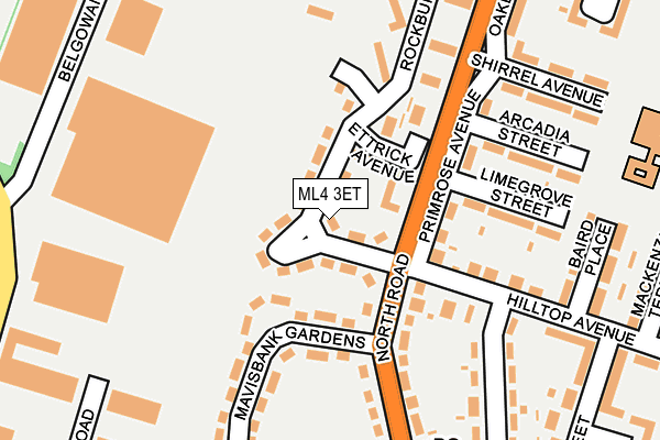 ML4 3ET map - OS OpenMap – Local (Ordnance Survey)