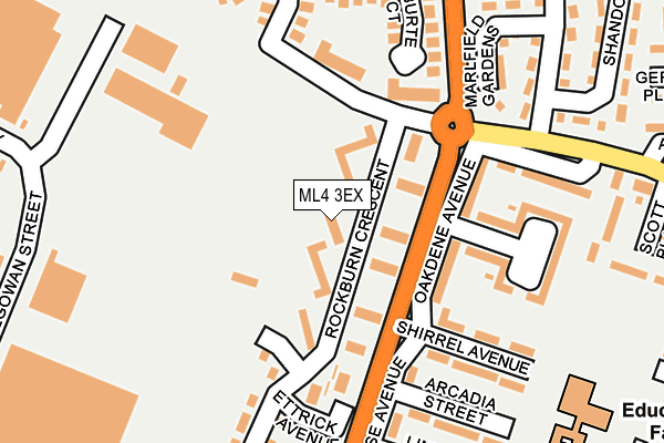 ML4 3EX map - OS OpenMap – Local (Ordnance Survey)