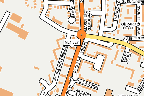 ML4 3EY map - OS OpenMap – Local (Ordnance Survey)