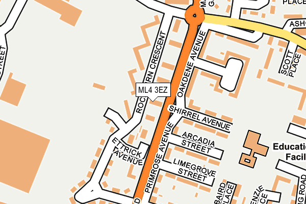 ML4 3EZ map - OS OpenMap – Local (Ordnance Survey)