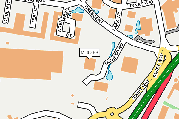 ML4 3FB map - OS OpenMap – Local (Ordnance Survey)