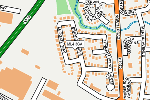 ML4 3GA map - OS OpenMap – Local (Ordnance Survey)