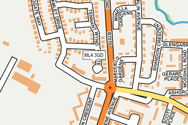 ML4 3GD map - OS OpenMap – Local (Ordnance Survey)
