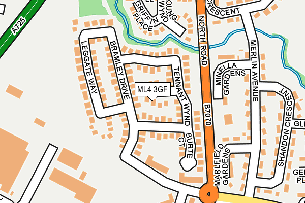 ML4 3GF map - OS OpenMap – Local (Ordnance Survey)
