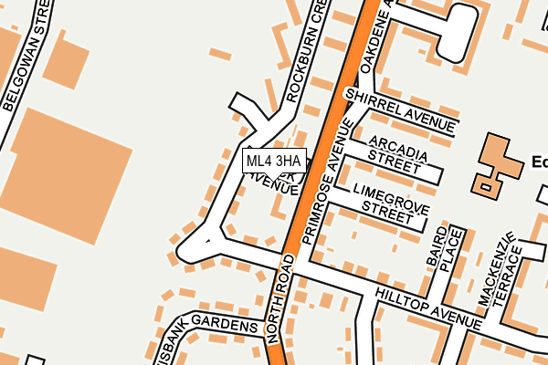 ML4 3HA map - OS OpenMap – Local (Ordnance Survey)