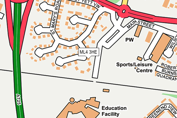 ML4 3HE map - OS OpenMap – Local (Ordnance Survey)