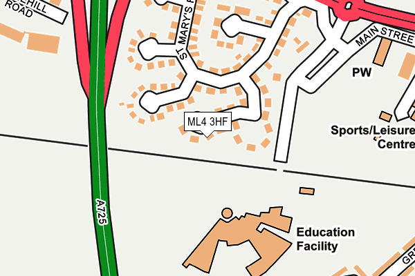 ML4 3HF map - OS OpenMap – Local (Ordnance Survey)