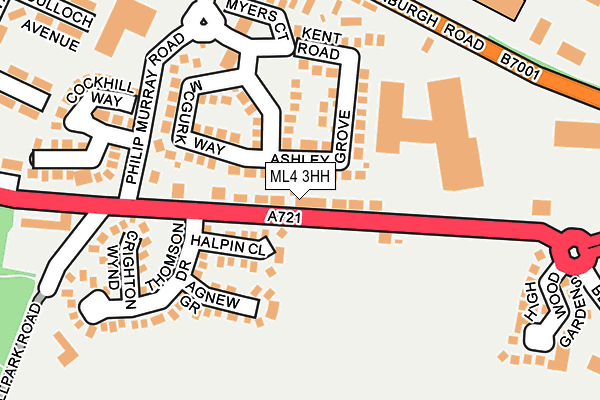 Map of BOTHWELLPARK SERVICE STATION LIMITED at local scale