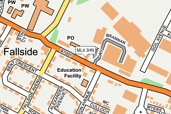 ML4 3HN map - OS OpenMap – Local (Ordnance Survey)