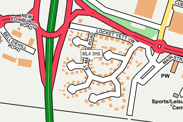 ML4 3HS map - OS OpenMap – Local (Ordnance Survey)