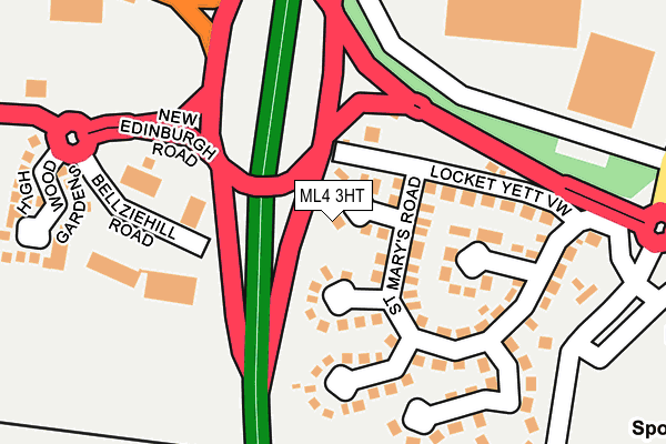 ML4 3HT map - OS OpenMap – Local (Ordnance Survey)