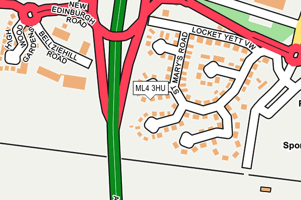 ML4 3HU map - OS OpenMap – Local (Ordnance Survey)