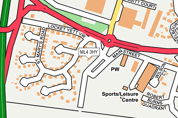 ML4 3HY map - OS OpenMap – Local (Ordnance Survey)