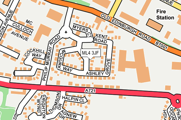 ML4 3JF map - OS OpenMap – Local (Ordnance Survey)