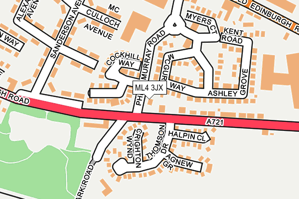 ML4 3JX map - OS OpenMap – Local (Ordnance Survey)