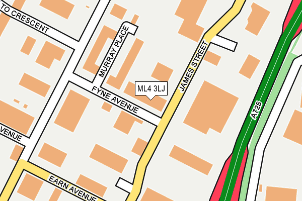 ML4 3LJ map - OS OpenMap – Local (Ordnance Survey)