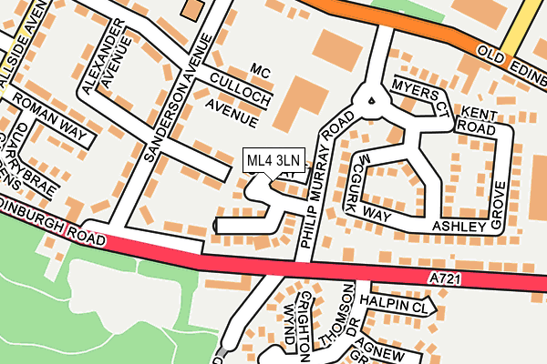 ML4 3LN map - OS OpenMap – Local (Ordnance Survey)