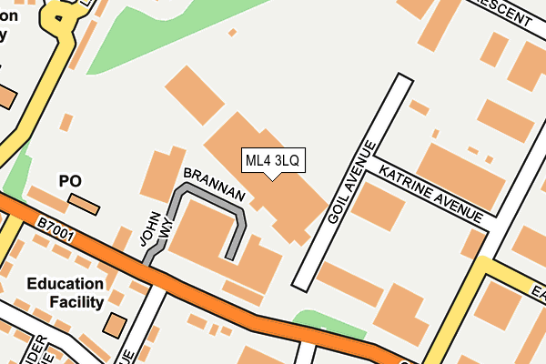 ML4 3LQ map - OS OpenMap – Local (Ordnance Survey)