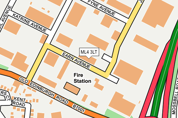 ML4 3LT map - OS OpenMap – Local (Ordnance Survey)