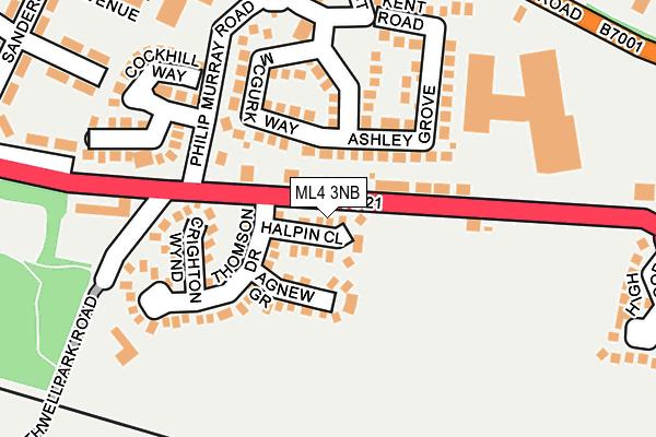 ML4 3NB map - OS OpenMap – Local (Ordnance Survey)