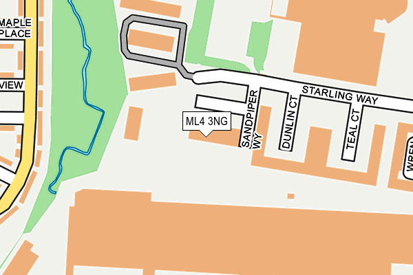 ML4 3NG map - OS OpenMap – Local (Ordnance Survey)