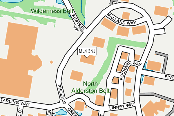 Map of HUB SW AYR DBFM CO LIMITED at local scale