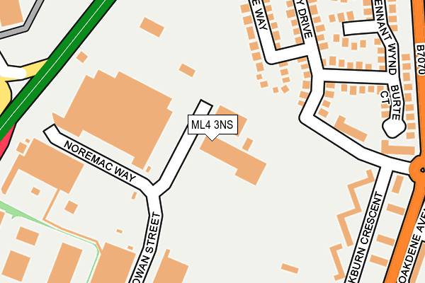 ML4 3NS map - OS OpenMap – Local (Ordnance Survey)