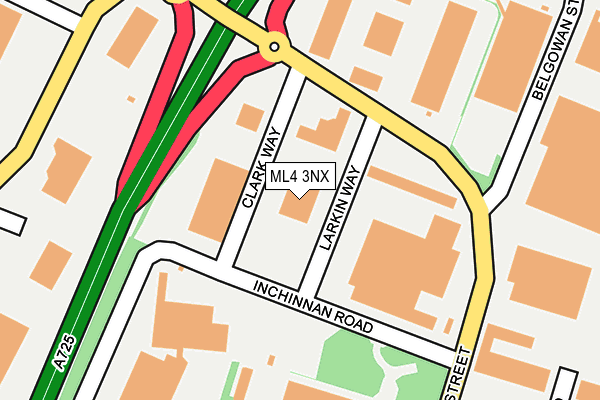 ML4 3NX map - OS OpenMap – Local (Ordnance Survey)