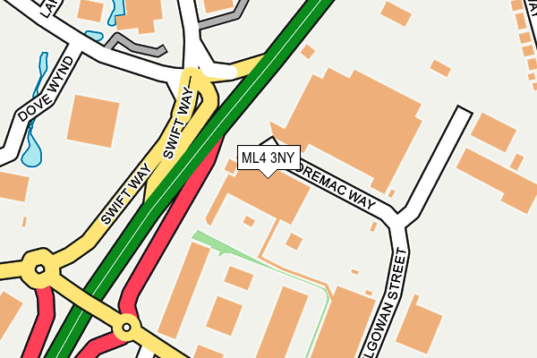 ML4 3NY map - OS OpenMap – Local (Ordnance Survey)