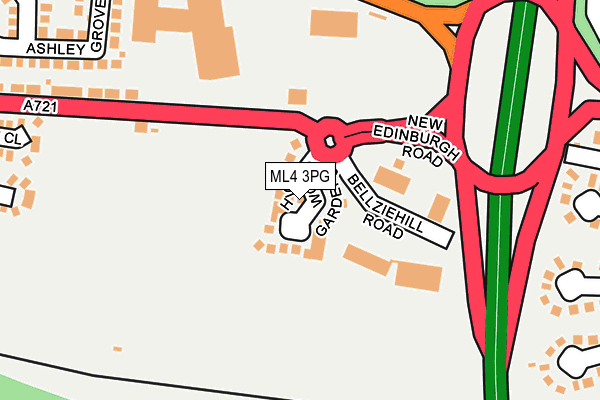 ML4 3PG map - OS OpenMap – Local (Ordnance Survey)