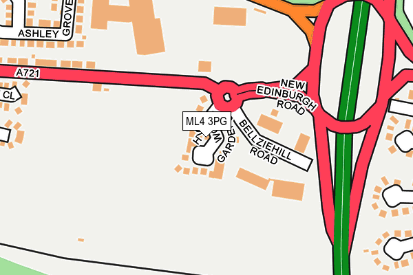 Map of MONTROS PROPERTIES LTD at local scale