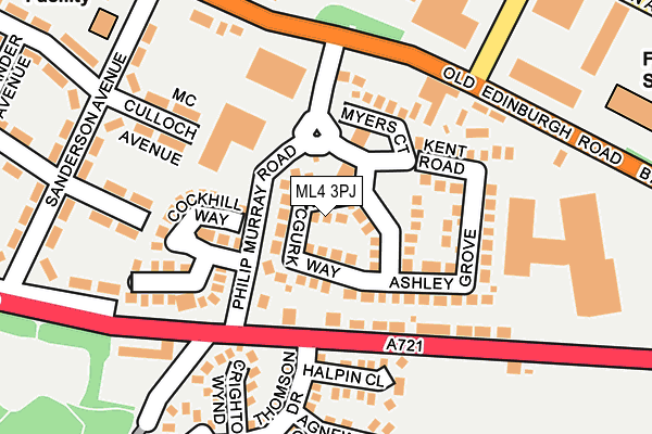 ML4 3PJ map - OS OpenMap – Local (Ordnance Survey)
