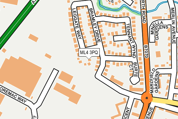 ML4 3PQ map - OS OpenMap – Local (Ordnance Survey)