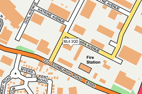 ML4 3QD map - OS OpenMap – Local (Ordnance Survey)