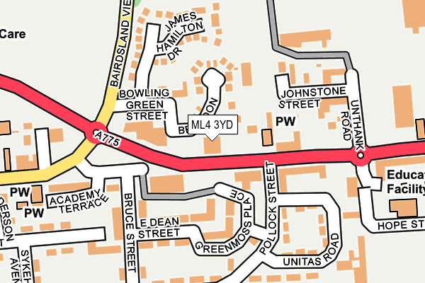 ML4 3YD map - OS OpenMap – Local (Ordnance Survey)