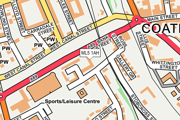 ML5 1AH map - OS OpenMap – Local (Ordnance Survey)