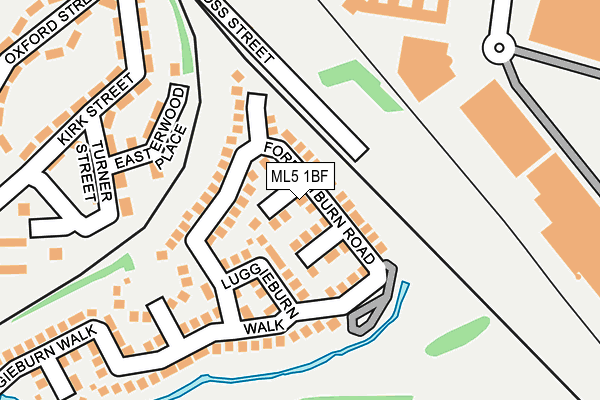 ML5 1BF map - OS OpenMap – Local (Ordnance Survey)