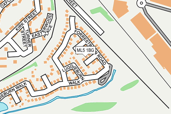 ML5 1BG map - OS OpenMap – Local (Ordnance Survey)