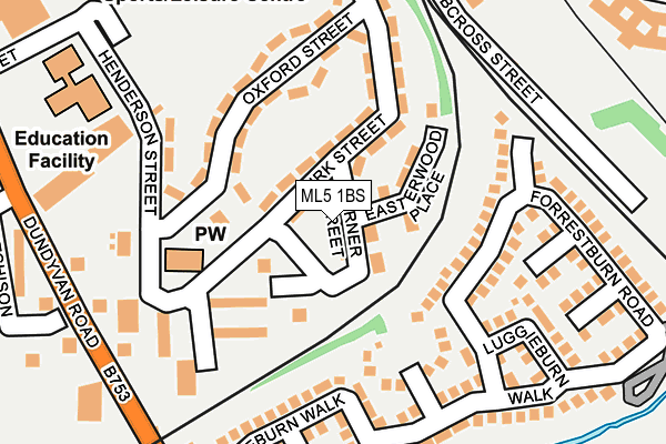 ML5 1BS map - OS OpenMap – Local (Ordnance Survey)