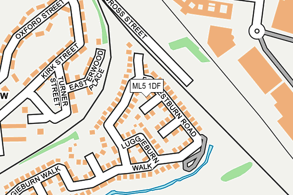 ML5 1DF map - OS OpenMap – Local (Ordnance Survey)