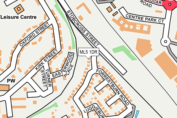 ML5 1DR map - OS OpenMap – Local (Ordnance Survey)