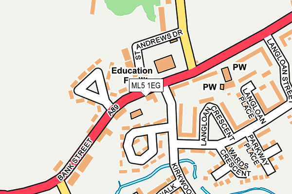 ML5 1EG map - OS OpenMap – Local (Ordnance Survey)