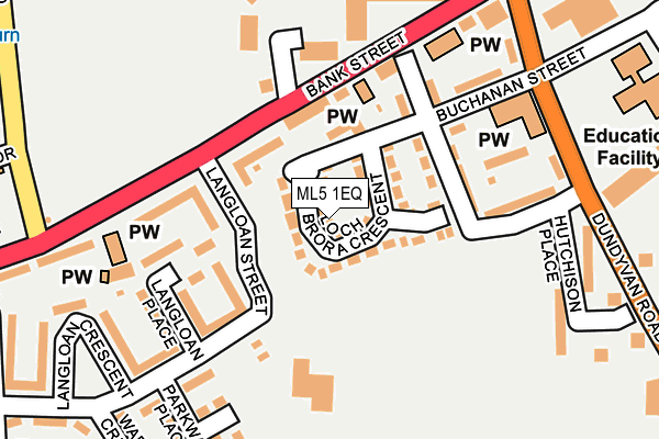 ML5 1EQ map - OS OpenMap – Local (Ordnance Survey)