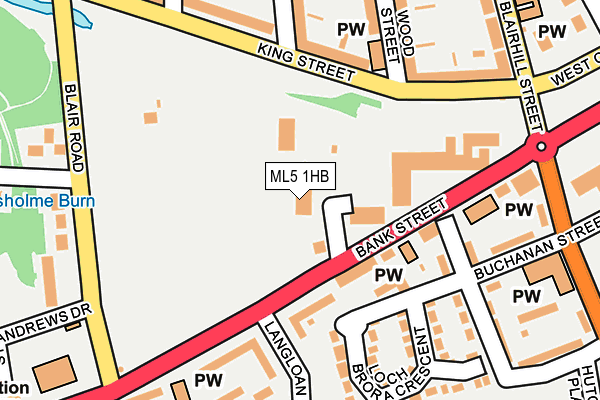 ML5 1HB map - OS OpenMap – Local (Ordnance Survey)