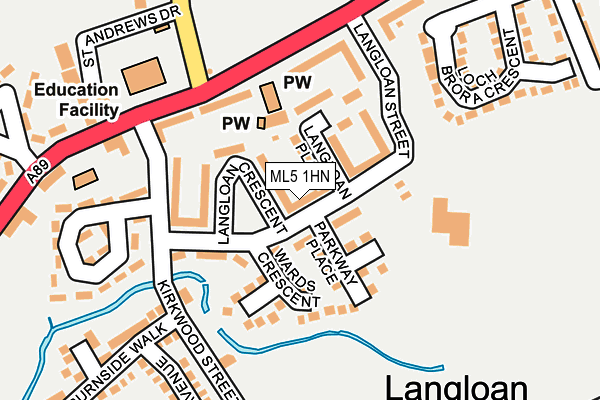 ML5 1HN map - OS OpenMap – Local (Ordnance Survey)