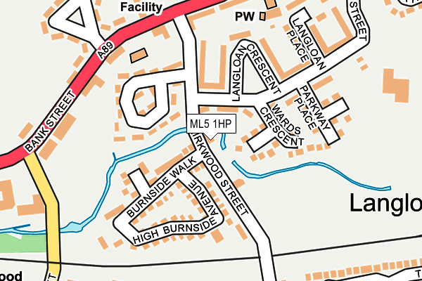 ML5 1HP map - OS OpenMap – Local (Ordnance Survey)