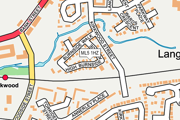 ML5 1HZ map - OS OpenMap – Local (Ordnance Survey)
