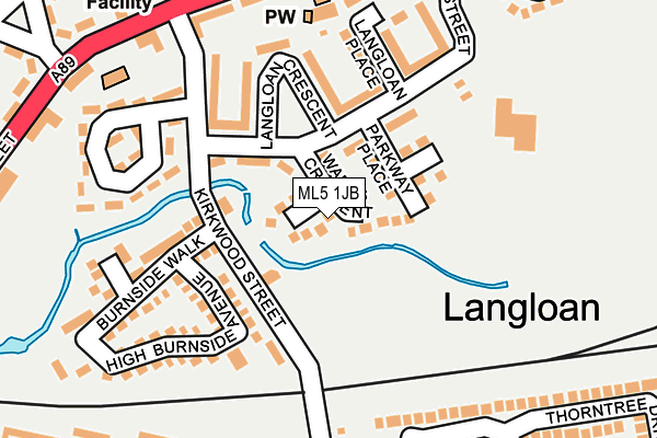 ML5 1JB map - OS OpenMap – Local (Ordnance Survey)